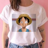 one piece t shirt women harajuku Anime 80 90s cartoon kawaii tshirt ulzzang summer short sleeve female t-shirt top tee new