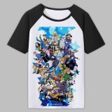 Summer Anime JoJo's Bizarre Adventure Golded Wind T shirt Cosplay Unisex Tees Short Sleeve T-Shirt Casual Top Tee Shirts Costume