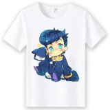 Anime JoJo's Bizarre Adventure  cosplay T-shirt Kujo Jotaro Higashikata Josuke  men t shirt Tees tops