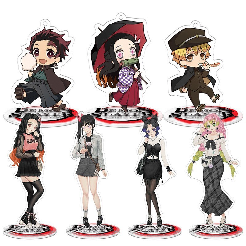 Kimetsu No Yaiba Cosplay Acrylic Modern Outfit Stand Up Kamado Tanjirou Desktop Ornaments Anime Adult Cos