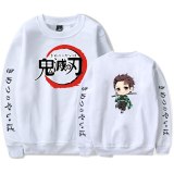 Anime Demon Slayer Kimetsu no Yaiba Sweatshirt fleece Sweaters and Pullovers plus size Hoodies casual Sweater Blouse Shirts