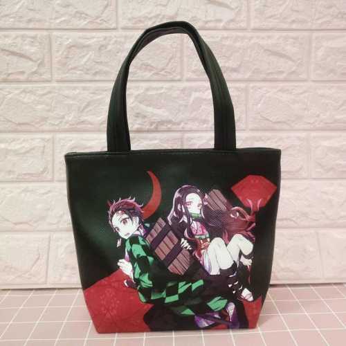 Cartoon Animation Japan Anime Comic Demon Slayer: Kimetsu No Yaiba Animation Canvas Shoulder Bag Handbag Shopping Bags