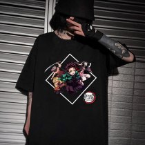 Anime Demon Slayer Funny T Shirt Fashion Kimetsu No Yaiba T-shirt Graphic Japanese  T-shirt Hip Hop Top Tees Male
