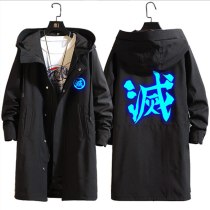 Anime Demon Slayer Kimetsu No Yaiba Tanjiro Kamado Cosplay Costumes Windbreaker Jacket Coat Mens Halloween Costume For Men CS095