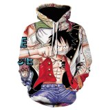 Anime One Piece Hoodies 3D Print Pullovers Sportswear Sweatshirts Luffy Ace Law Sabo Zoro Nami Nico Sanji Casual Tops jacket men