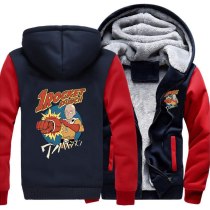 One Punch Man Japnese Anime Rocket Hero Loose Hoodies Winter Warm Street Jackets Coat Men Thick Hoodie Printed Fitted Sweatshirt