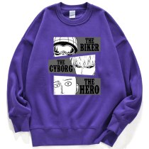 Japan Anime One Punch Man Tracksuits Male City Hero Saitama Printing Tracksuits Famous Brand Sportswear Solid Color Sweatshirt