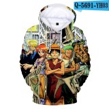 Cosplay Anime One Piece Hoodies Sweatshirts Boy Funny Print Sweatshirts Men/women 3D Hooded One Piece Clothing
