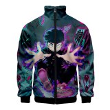 Anime One Punch The Series  Mob Psycho 100 Bomber Jackets Spring Autumn Men Brand Cartoon Zipper Jackets Men Casual Dropshipping
