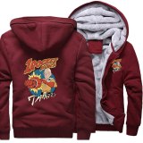One Punch Man Japnese Anime Rocket Hero Loose Hoodies Winter Warm Street Jackets Coat Men Thick Hoodie Printed Fitted Sweatshirt