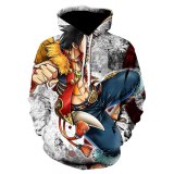Japan Anime Men/Women One Piece Luffy Hoodies Sweatshirt off white Hoodie Streetwear Winter Pullover Harajuku Casual jacket men