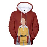 Flash Sale One Punch Man High Quality Hoodie Cosplay Costume Hooded Jacket Sweatshirts Anime Pullover