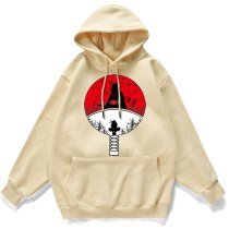Sweatshirt Male Japanese Anime Naruto Cartoon Image Uchiha Sasuke Clothing Tracksuit Street Fashion Hoody Fleece Mens Hoodie