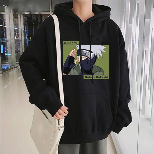 Winter Hoodies Sweatshirts Naruto Hoodie KAKASHI Anime Hoodie Streetwear Hip Hop Clothes Korean Hoodie Womens Long Sleeve Tops