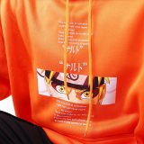 Hoodie For Men Naruto Manga Print Warm Clothing Cartoons Fleece Streetwear Fashion Fleece Swearshirt Personality Oversize Hoody