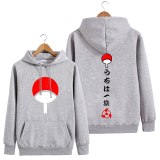 Japanese Anime Naruto Around Hooded sweatshirt Autumn long sleeves Uchiha Sasuke Anime clothes Oversized jacket Cool Hoodies