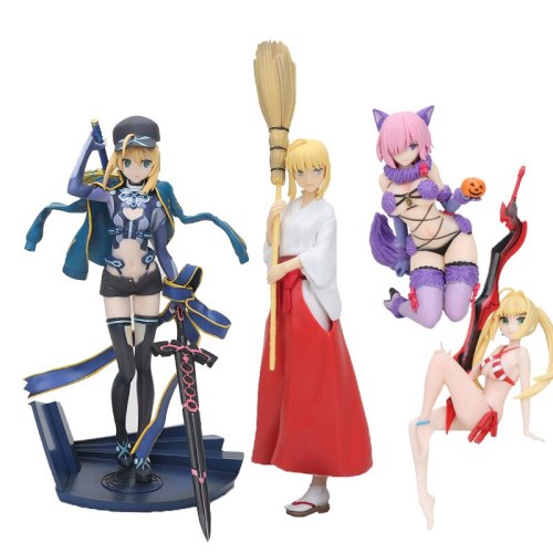 12-25cm Anime Figure Fate Stay Night Saber Action Figure Fate Grand Order PVC Action Figure Collection Model Kids