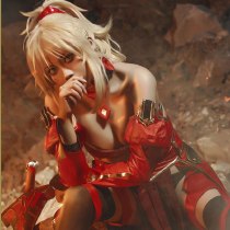 FGO Fate Grand Order Mordred Fancy Dress Halloween Christmas Xmas Red Battle Suit Women Combats Cosplay Costume Uniform