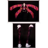 Anime Demon Slayer / Kimetsu no Yaiba Daki Battle Uniform Tops+pants+ribbon+hairpin*5 Cosplay Costume Halloween Free Shipping