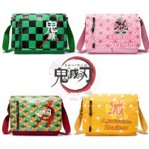 Anime Demon Slayer: Kimetsu no Yaiba Tomioka Giyuu School Bags  Shoulder Bag Cartoon Cute Messenger Bag Fashion Canvas Haversack