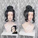 Anime Black Clover Charmy Pappitson Cosplay Wig Black Heat Resistant Synthetic Hair Wig + Wig Cap