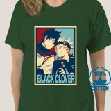 0730X Asta & Yuno Black Clover Anime Black T-Shirt Wizard King Noelle Silva S-6Xl Printing Tee Shirt men brand tshirt summer s