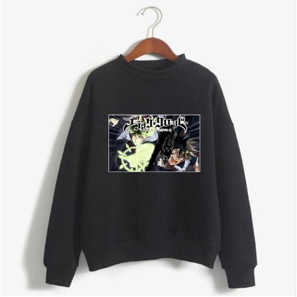 Hoodie Sweatshirt Black Clover Asta Print Cosplay Costume  Anime Women/Men Top