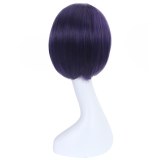Tokyo Ghoul Kirishima Touka Wigs Purple Black Mixed Short Straight Heat Resistant Synthetic Hair Cosplay Wig