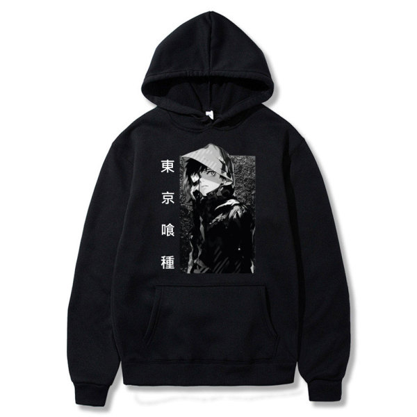 Tokyo Ghoul Men Hooded Sweatshirt Winter Fashion Hip Hop Hoodie Men Casual High Quality Funny Black Japanese Anime Clothes