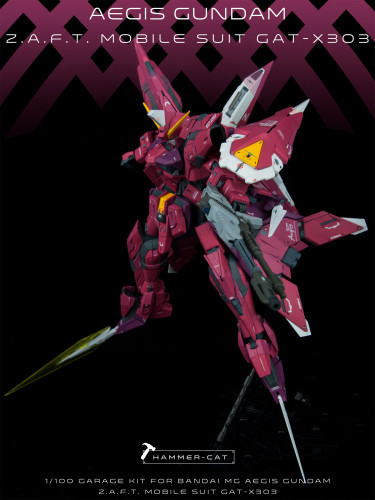 MG 1/100 Aegis Gundam Seed Athrun Zala  Garage Kit 3D printed resin does not include Bandai models