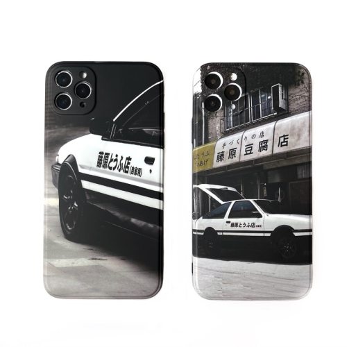 Cute Japan Anime Initial D Car taillight Case For iPhone 12 11 Pro X XR XS Max 8 7 plus JDM AE86 RX-7 EVO Soft Silicon Cover