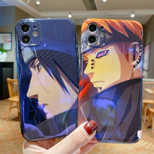 Cute Cartoon Pain Uzumaki Naruto Kakashi Uchiha Sasuke Phone Case For Iphone 12 11 Pro X XS Max XR 6 7 8 Plus Blu-Ray Soft Cover