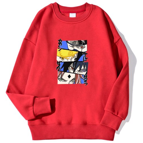 Sweatshirts Unisex Autumn Fashion Casual Hoodies Crewneck Pullover Clothing Japan Anime Naruto Tracksuit Harajuku Tracksuit Men