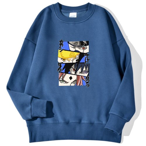 Sweatshirts Unisex Autumn Fashion Casual Hoodies Crewneck Pullover Clothing Japan Anime Naruto Tracksuit Harajuku Tracksuit Men