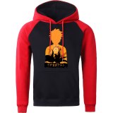 Japanese Anime Naruto Print Man Hoodies Anime Fitness Casual Wears Print Fashion Fleece Sweatshirts Raglan Thicken Clothes Mens