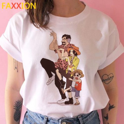 One Piece tshirt femme japanese tumblr ulzzang clothes top tees aesthetic