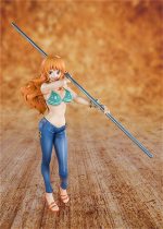 Cute Anime One Piece 20th Anniversary Sexy Nami PVC Action Figure Collectible Model Toys Doll 18CM