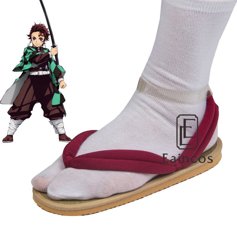 Anime Demon Slayer Kimetsu No Yaiba Cosplay Shoes Kamado Tanjirou
