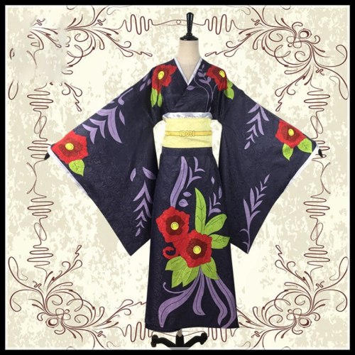 Anime Demon Slayer Kimetsu no Yaiba Tamayo Cosplay Costume Kimono Uniforms Clothes Women Dresses