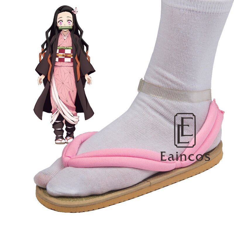 Anime Demon Slayer Kimetsu No Yaiba Cosplay Shoes Kamado Tanjirou