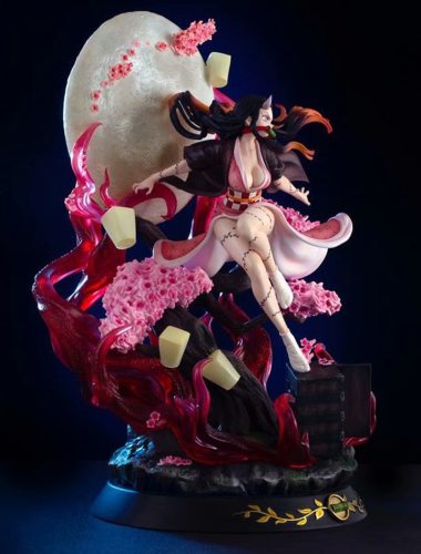 Devil's Blade Anime Figure Gk Kamado Nezuko Demon Slayer Violent Blood 1/6 Anime Statue Kimetsu No Yaiba Action Figure Model Toy