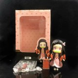 Anime Demon Slayer Kamado Tanjirou Agatsuma Zenitsu Kochou Shinobu Kimetsu no Yaiba PVC Action Figure Toys Collection Doll Gift