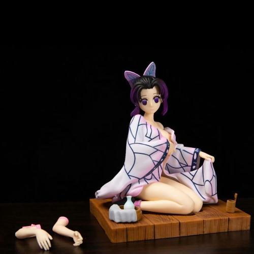 Agatsuma Kochou Shinobu Demon Slayer Kimetsu No Yaiba PVC Action Figure Toy Anime GK Statue Collectible Model Doll Gifts 17cm