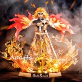 Newest 20cm Demon Slayer Anime Figure Rengoku Kyoujurou PVC Action Figures Toy GK Anime Kimetsu No Yaiba Figurine Toy