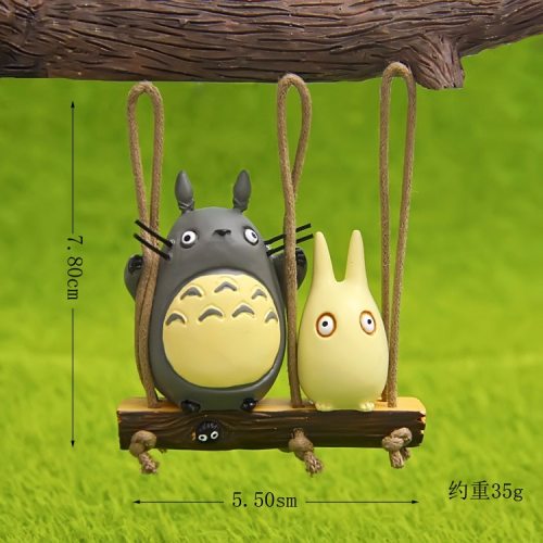 Swing Totoro Jicha Figure Doll Toy Anime Hayao Miyazaki My Neighbor Totoro Swing Totoro Action Figure Toy For Kid Birthday Gifts
