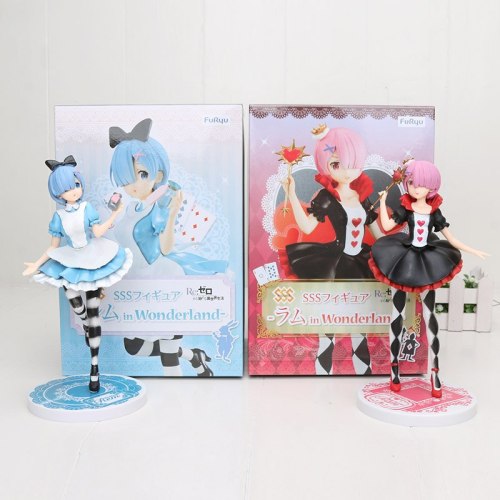 21-25cm Re Life in a different world from Zero Rem Ram Figure PVC Desktop decoration Action Figures toys For Kids children gifts