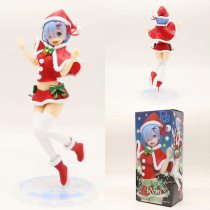 23cm Rem Anime Re:Life In A Different World From Zero EXQ Rem Christmas Costume Ver PVC Action Figure Figurine Model Toys Gift