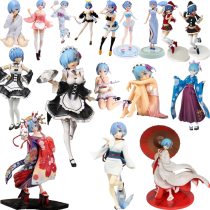 Zero Life In A Different World From Zero Anime Rem Bikini EXQ Swimsuit Ver. Boxed 9-25cm PVC Action Figure Collection Model Toy