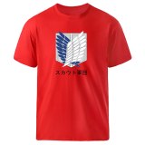 Fashion T shirts Attack on Titan Harajuku Kpop Loose Streetwear T shirt Summer Short Sleeve Tops 2021 Homme Anime Graphic Tshirt