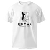 Fashion T-shirts Man Attack on Titan Harajuku Loose Tops 2021 Summer Casual O Neck Black Clothes Tee shirts Homme Graphic Tshirt